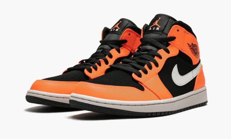 Nike Air Jordan 1 Mid 'Black Cone' Miesten Kengät Oranssi Mustat | 085PBVKQL