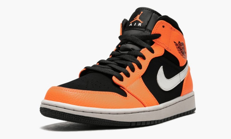Nike Air Jordan 1 Mid 'Black Cone' Miesten Kengät Oranssi Mustat | 085PBVKQL