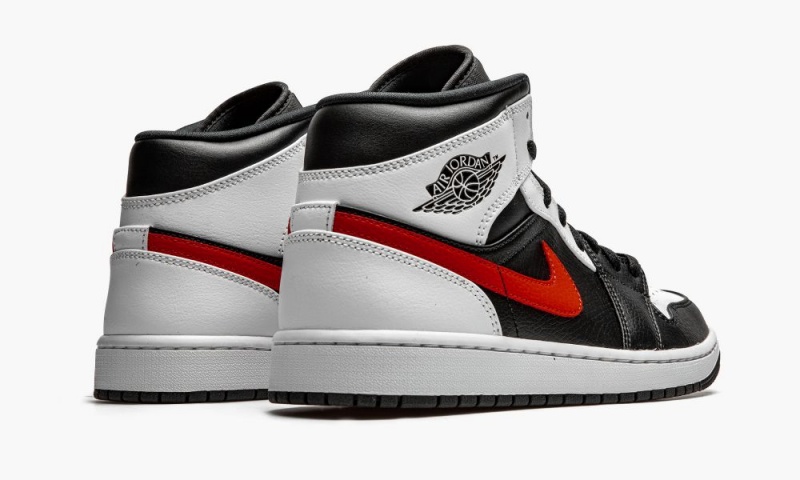 Nike Air Jordan 1 Mid 'Chile Red' Miesten Kengät Mustat Punainen Valkoinen | 597RJGKLP