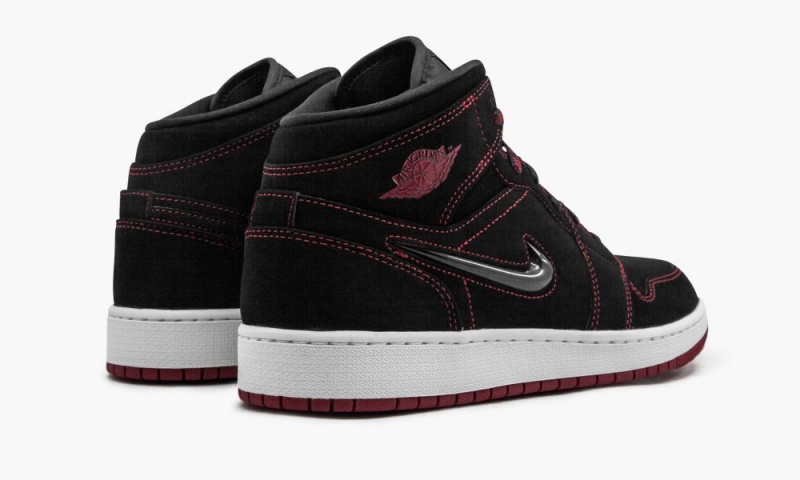 Nike Air Jordan 1 Mid Fearless GS 'Come Fly With Me' Lasten Kengät Mustat Punainen Valkoinen | 617NIPMGK