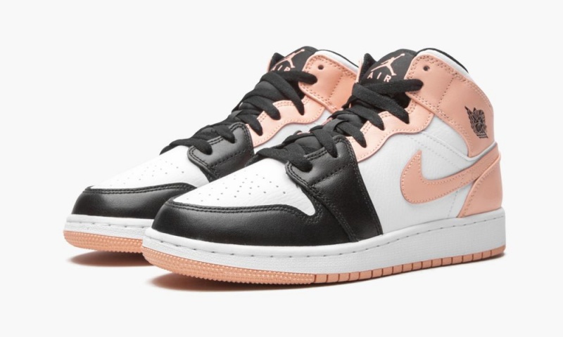 Nike Air Jordan 1 Mid GS 'Arctic Orange' Lasten Kengät Valkoinen Oranssi Mustat | 849LRKJUC