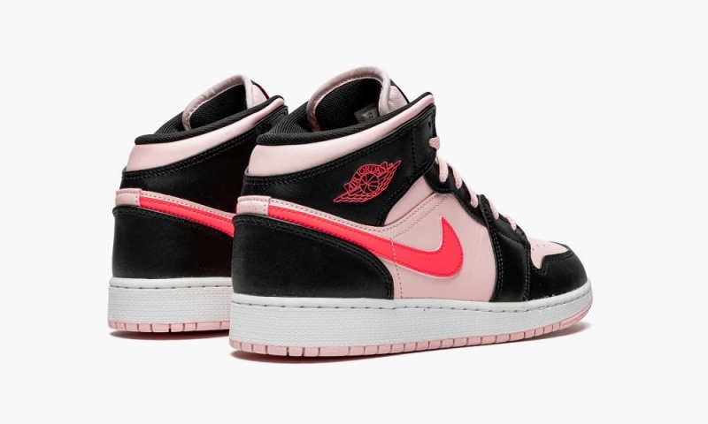Nike Air Jordan 1 Mid GS 'Atmosphere' Lasten Kengät Mustat | 082LRJQGN