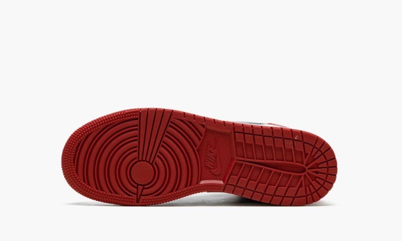 Nike Air Jordan 1 Mid GS 'Bred Text' Lasten Kengät Mustat Punainen Valkoinen | 037GJXEFL