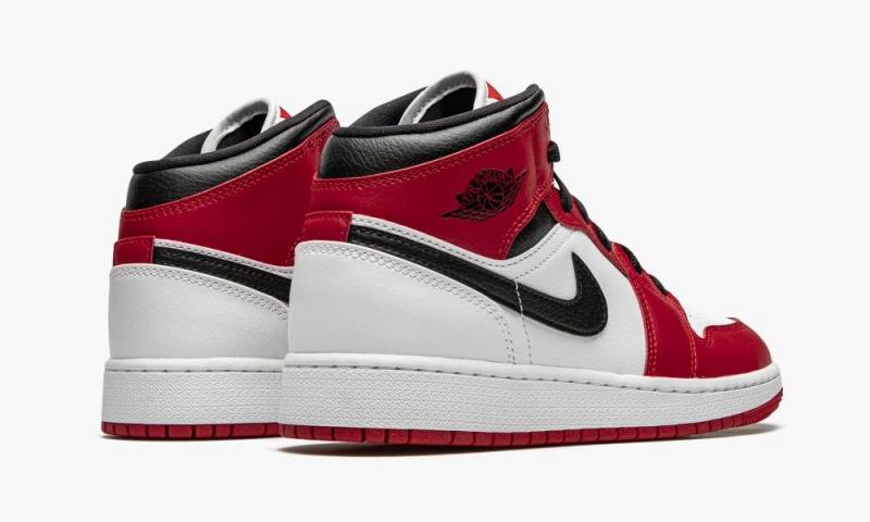 Nike Air Jordan 1 Mid GS 'Chicago 2020' Lasten Kengät Valkoinen Punainen Mustat | 687ZOKHPG