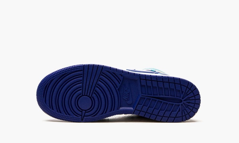 Nike Air Jordan 1 Mid GS 'Geometric Print' Lasten Kengät Valkoinen Sininen | 295KNVGWZ