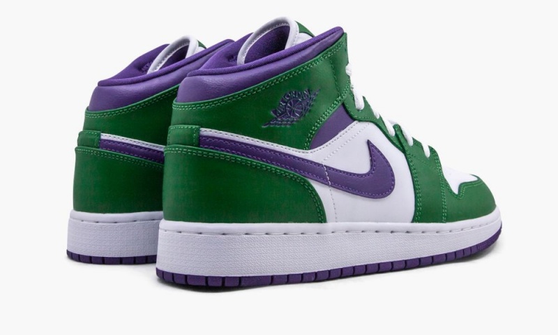 Nike Air Jordan 1 Mid (GS) 'Hulk' Lasten Kengät Vihreä Violetit Valkoinen | 986ITHWXD