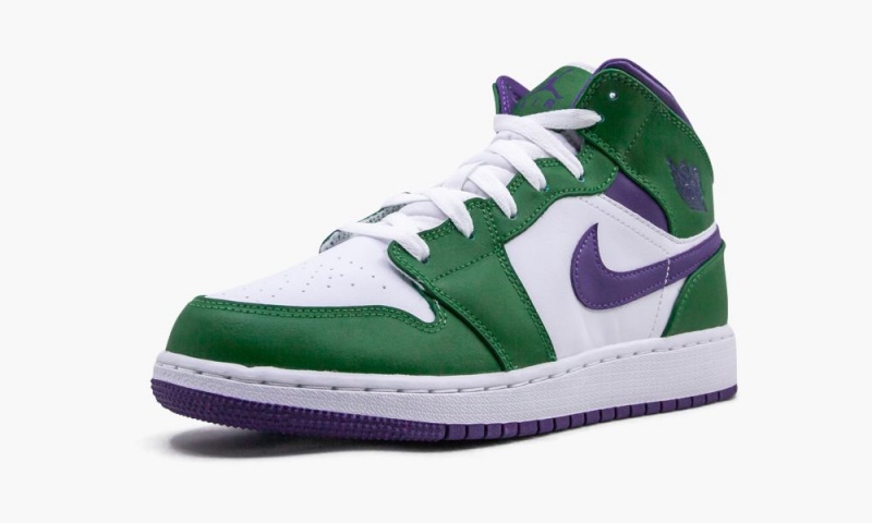 Nike Air Jordan 1 Mid (GS) 'Hulk' Lasten Kengät Vihreä Violetit Valkoinen | 986ITHWXD