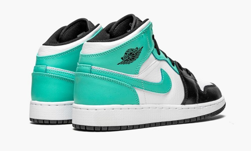 Nike Air Jordan 1 Mid GS 'Igloo - Tropical Twist' Lasten Kengät Valkoinen Mustat | 730RSWOCJ