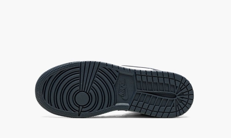 Nike Air Jordan 1 Mid GS Lasten Kengät Laivastonsininen Valkoinen Mustat | 045FBWMUP