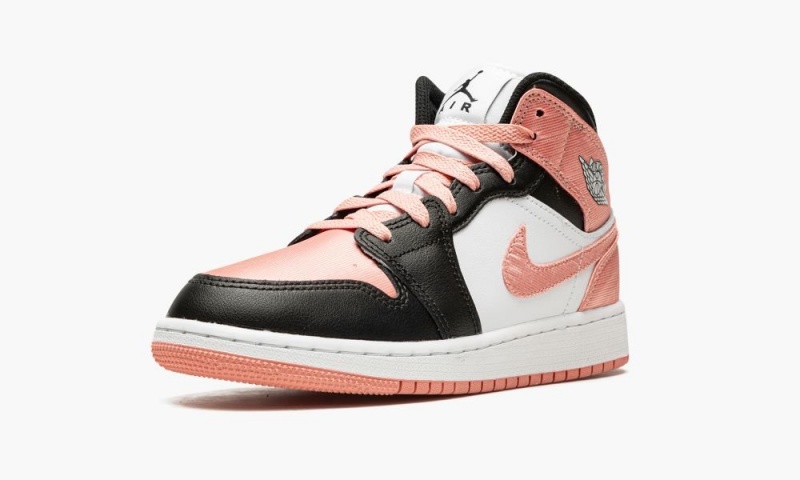 Nike Air Jordan 1 Mid GS 'Light Madder Root' Lasten Kengät Valkoinen Mustat | 796PSDGJB
