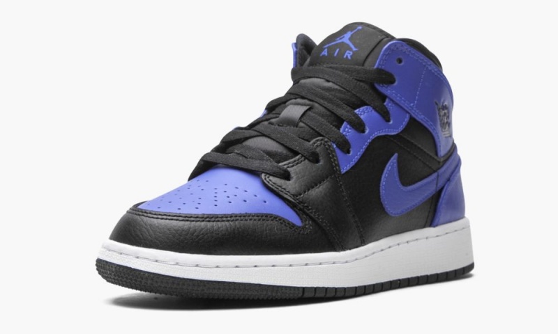 Nike Air Jordan 1 Mid GS 'Royal 2020' Lasten Kengät Mustat Kuninkaallinen Sininen Valkoinen | 081LPKJZG