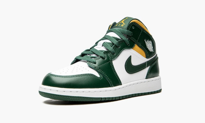 Nike Air Jordan 1 Mid GS 'Sonics' Lasten Kengät Vihreä Valkoinen | 807JZOBAT