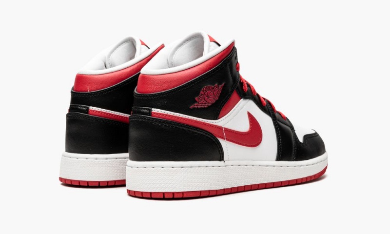 Nike Air Jordan 1 Mid GS 'Very Berry' Lasten Kengät Mustat Valkoinen Punainen | 024EAZXUN