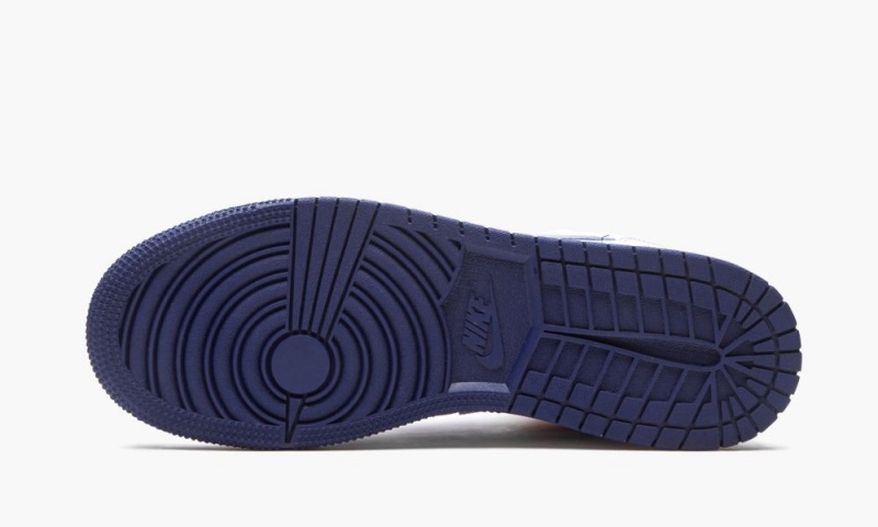 Nike Air Jordan 1 Mid GS 'White Deep Royal Blue' Lasten Kengät Valkoinen Oranssi | 279UKRZON