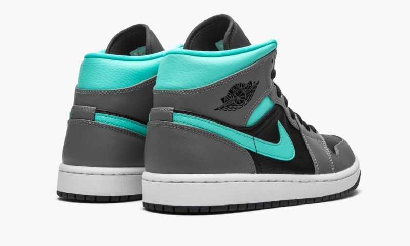 Nike Air Jordan 1 Mid 'Grey/Aqua' Miesten Kengät Vihreä Harmaat | 153RDOMQF