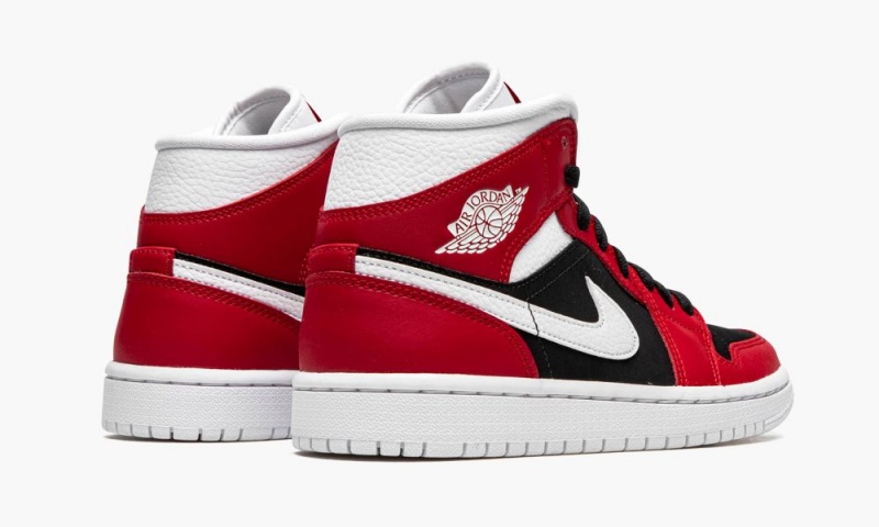 Nike Air Jordan 1 Mid 'Gym Red / Black' Naisten Kengät Punainen Valkoinen Mustat | 703NMOVAP
