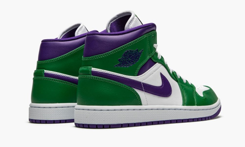 Nike Air Jordan 1 Mid 'Incredible Hulk' Miesten Kengät Vihreä Violetit Valkoinen | 650PWEGSX
