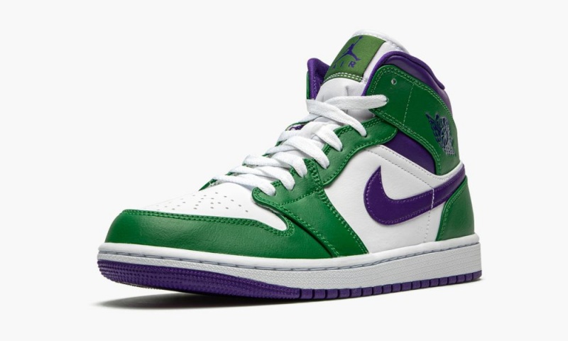 Nike Air Jordan 1 Mid 'Incredible Hulk' Miesten Kengät Vihreä Violetit Valkoinen | 650PWEGSX