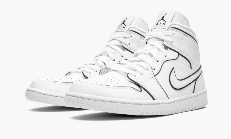 Nike Air Jordan 1 Mid 'Iridescent Outline' Naisten Kengät Valkoinen | 109YAPCIG