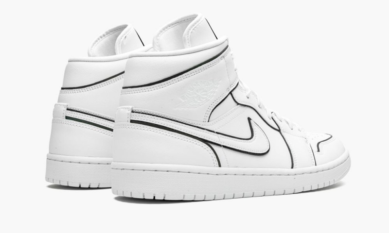 Nike Air Jordan 1 Mid 'Iridescent Outline' Naisten Kengät Valkoinen | 109YAPCIG