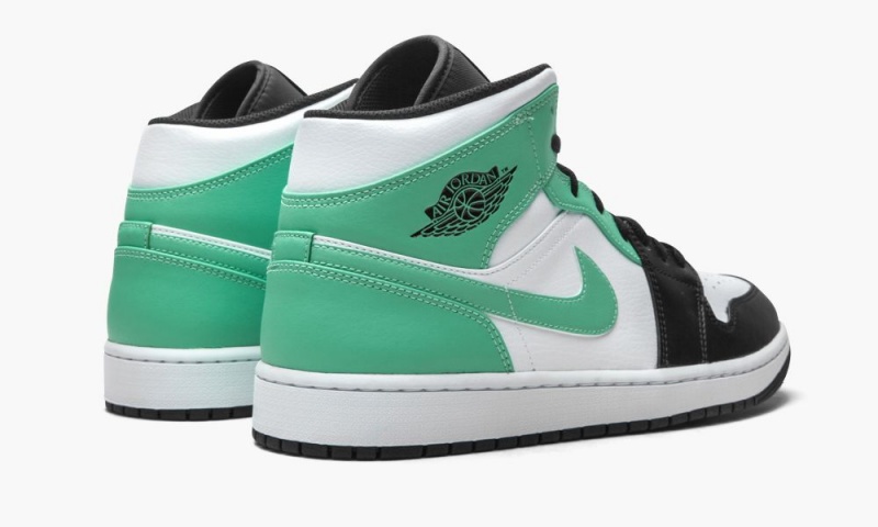Nike Air Jordan 1 Mid 'Island Green' Miesten Kengät Valkoinen Mustat Vihreä | 698TRPGVC