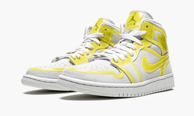 Nike Air Jordan 1 Mid LX 'Opti Yellow' Naisten Kengät Valkoinen Keltainen Valkoinen | 167FUQVGR