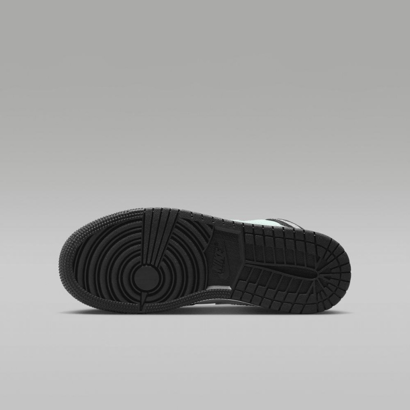Nike Air Jordan 1 Mid Lasten Kengät Mustat Valkoinen Vihreä | 694VMIHSY