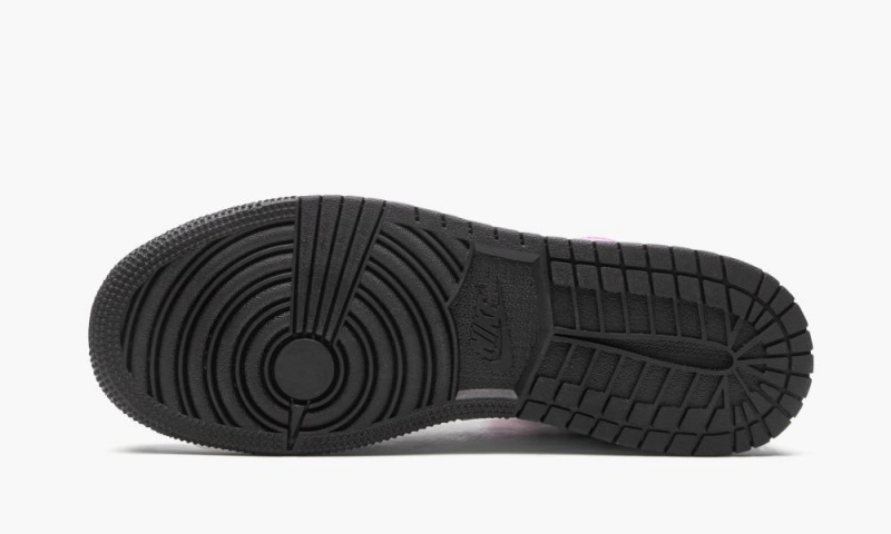 Nike Air Jordan 1 Mid Lasten Kengät Pinkki Mustat Valkoinen | 369XSDBWK
