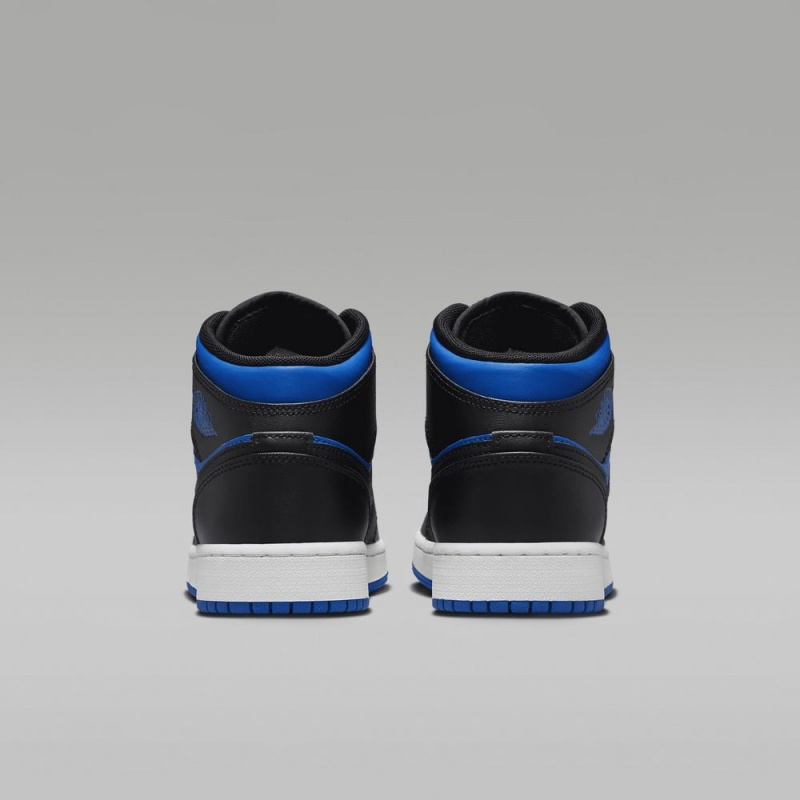 Nike Air Jordan 1 Mid Lasten Kengät Sininen Mustat | 758CUNIDT
