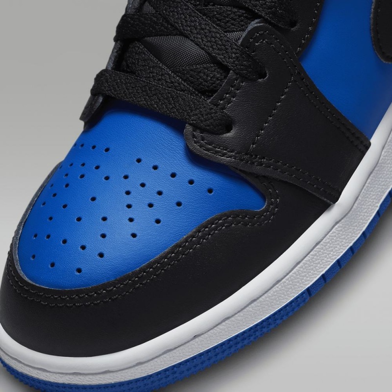 Nike Air Jordan 1 Mid Lasten Kengät Sininen Mustat | 758CUNIDT