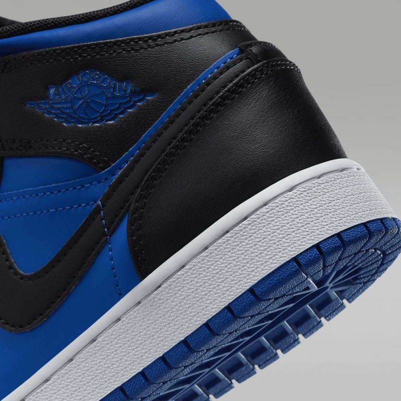 Nike Air Jordan 1 Mid Lasten Kengät Sininen Mustat | 758CUNIDT