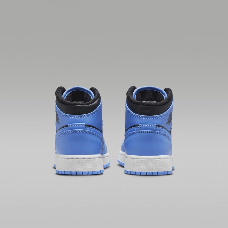 Nike Air Jordan 1 Mid Lasten Kengät Sininen Mustat | 763XPFMNS