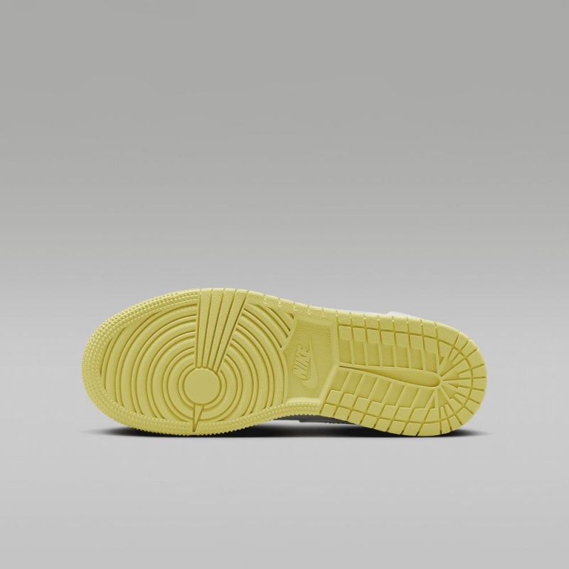 Nike Air Jordan 1 Mid Lasten Kengät Valkoinen Vaaleanoranssi | 138EUGQVD