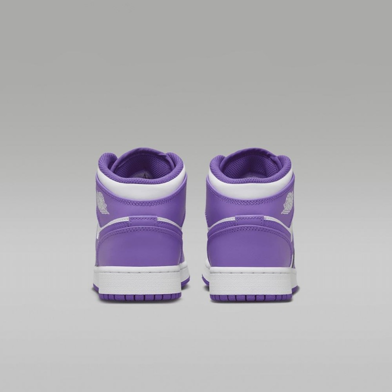 Nike Air Jordan 1 Mid Lasten Kengät Violetit Valkoinen | 104VMSZYL