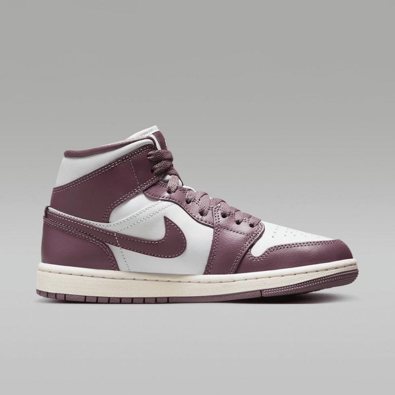 Nike Air Jordan 1 Mid Miesten Kengät Platina Sininen Violetit | 489KBIQLG
