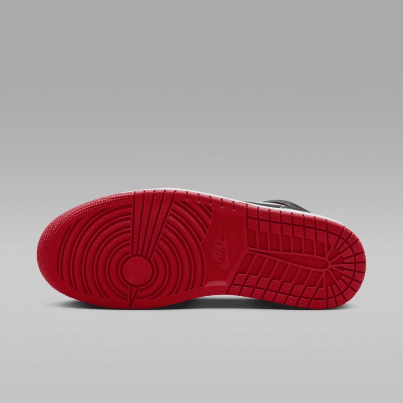 Nike Air Jordan 1 Mid Miesten Kengät Punainen Valkoinen Mustat | 194TSNZQV