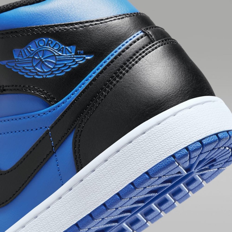 Nike Air Jordan 1 Mid Miesten Kengät Sininen Mustat | 958IGKVWS
