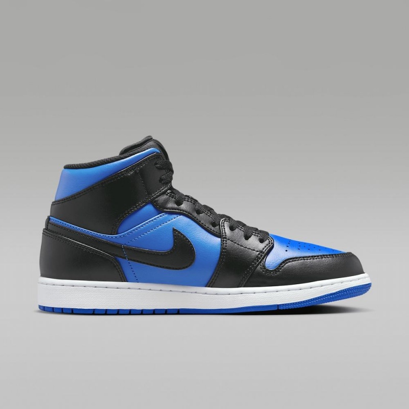 Nike Air Jordan 1 Mid Miesten Kengät Sininen Mustat | 958IGKVWS