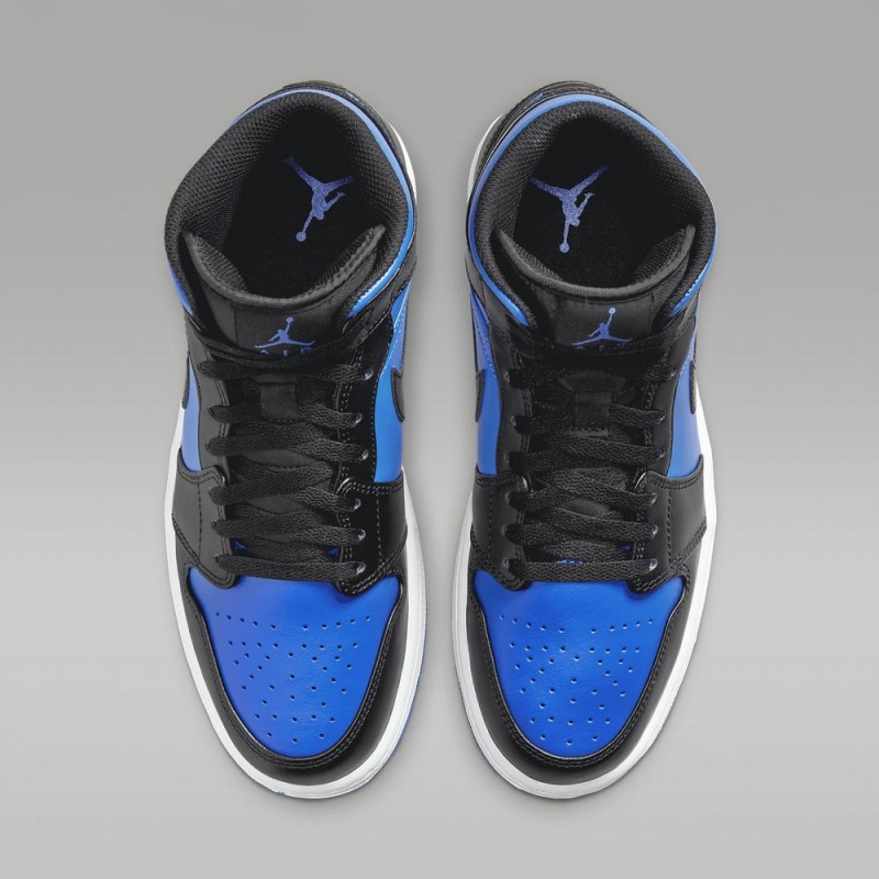 Nike Air Jordan 1 Mid Miesten Kengät Sininen Mustat | 958IGKVWS