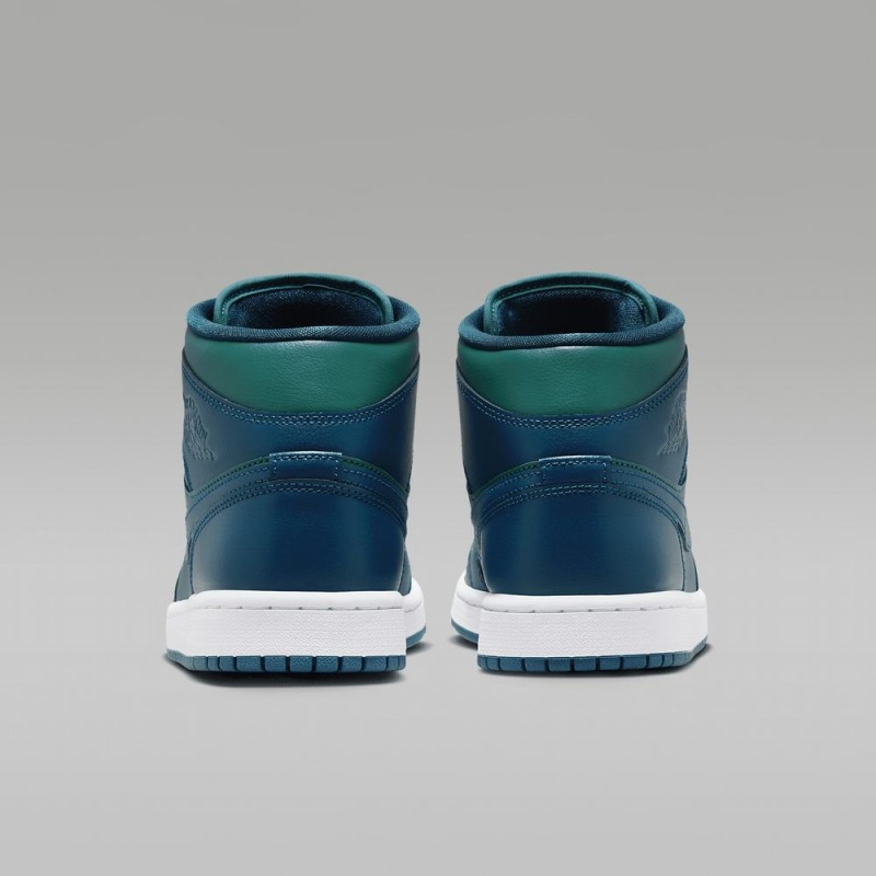 Nike Air Jordan 1 Mid Miesten Kengät Sininen Turkoosi Valkoinen Sininen | 526RNTKMI