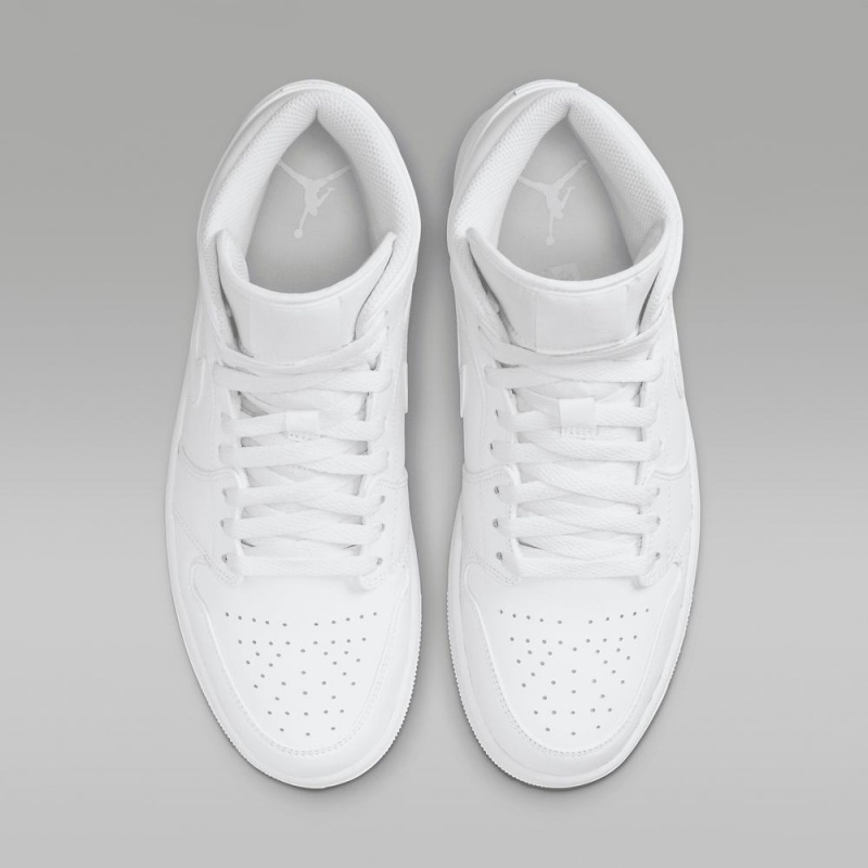 Nike Air Jordan 1 Mid Miesten Kengät Valkoinen | 134JMEWDH