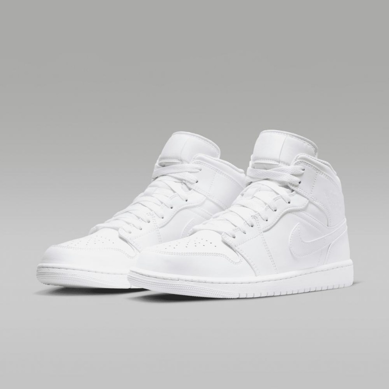 Nike Air Jordan 1 Mid Miesten Kengät Valkoinen | 134JMEWDH