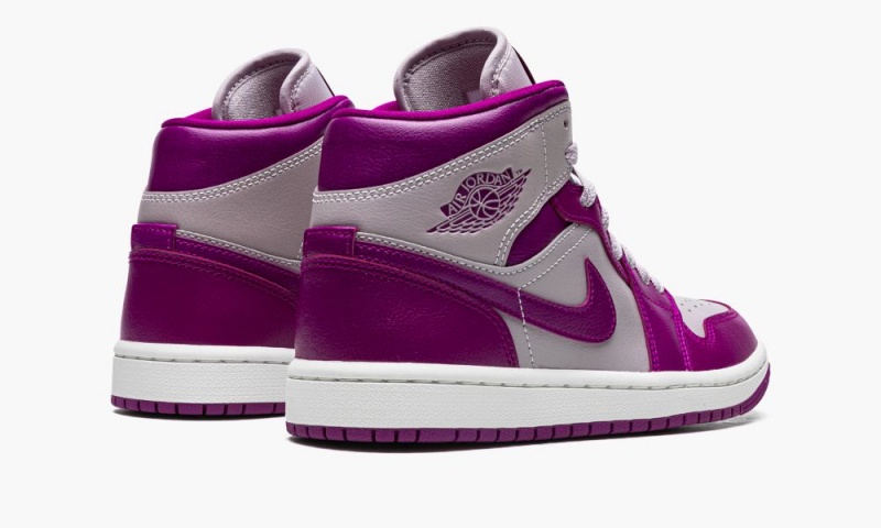 Nike Air Jordan 1 Mid Naisten Kengät Harmaat Punainen Violetit | 968NLZRDW