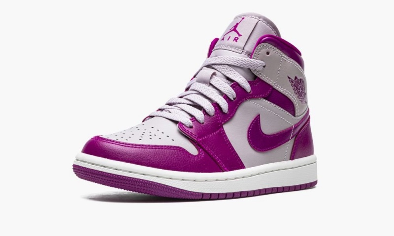 Nike Air Jordan 1 Mid Naisten Kengät Harmaat Punainen Violetit | 968NLZRDW