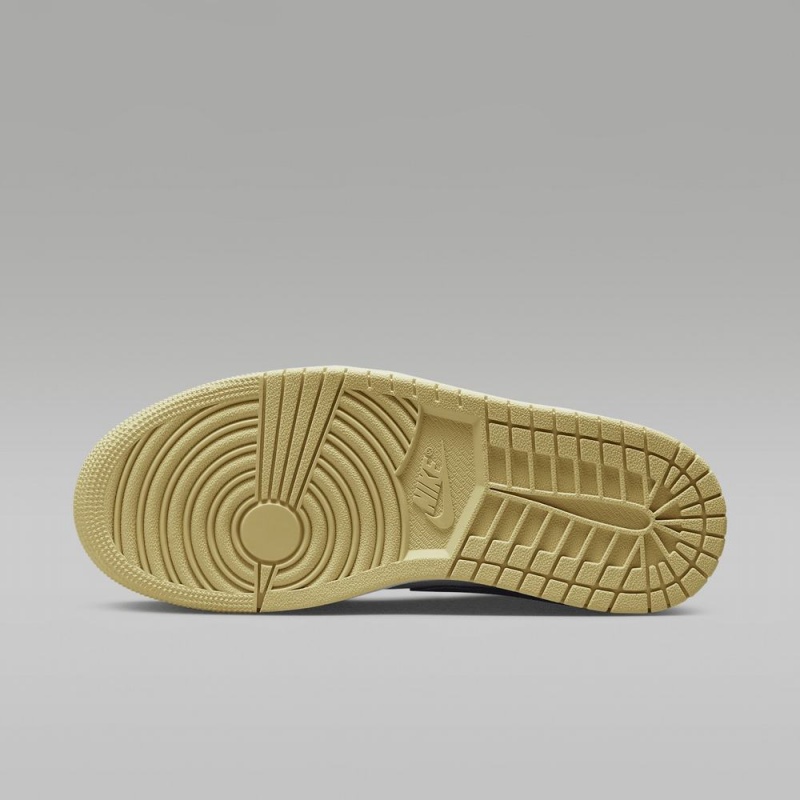 Nike Air Jordan 1 Mid Naisten Kengät Keltainen Valkoinen | 647XLJEOZ