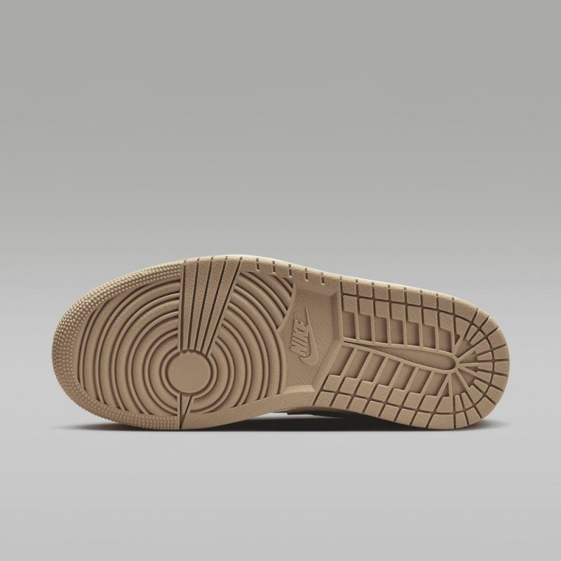 Nike Air Jordan 1 Mid Naisten Kengät Khaki Mustat Valkoinen | 537VNWPAM