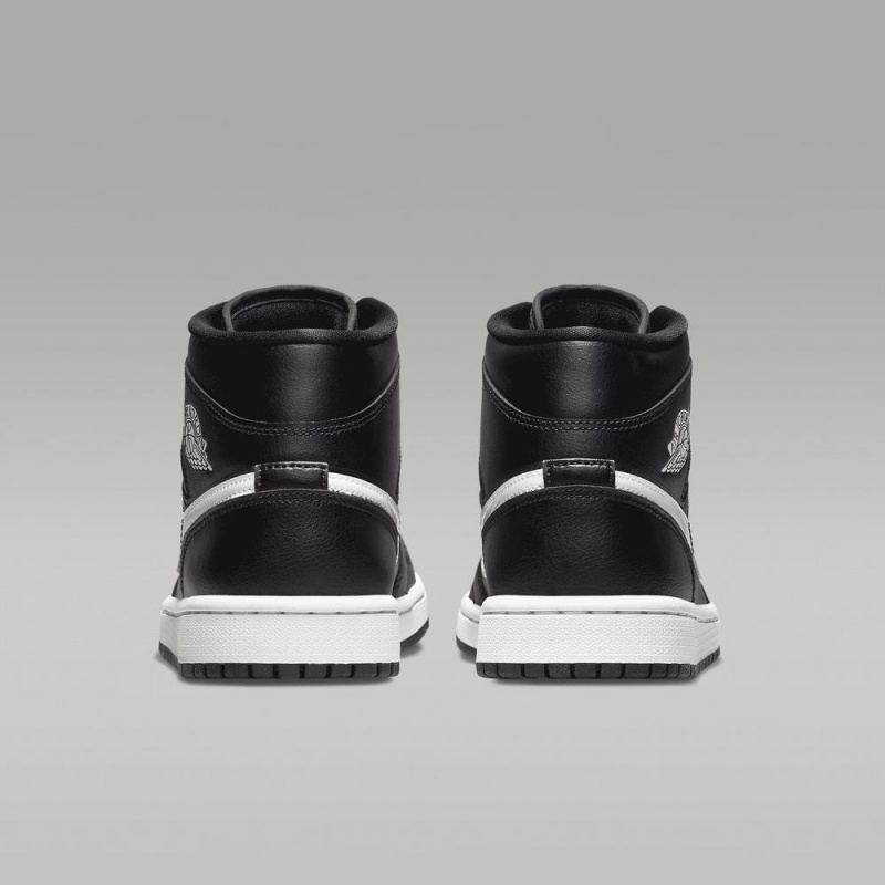 Nike Air Jordan 1 Mid Naisten Kengät Mustat | 629RIDHQG