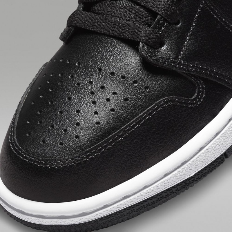 Nike Air Jordan 1 Mid Naisten Kengät Mustat | 629RIDHQG