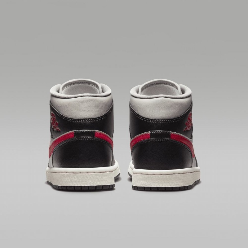 Nike Air Jordan 1 Mid Naisten Kengät Mustat Punainen | 438DGVLBY