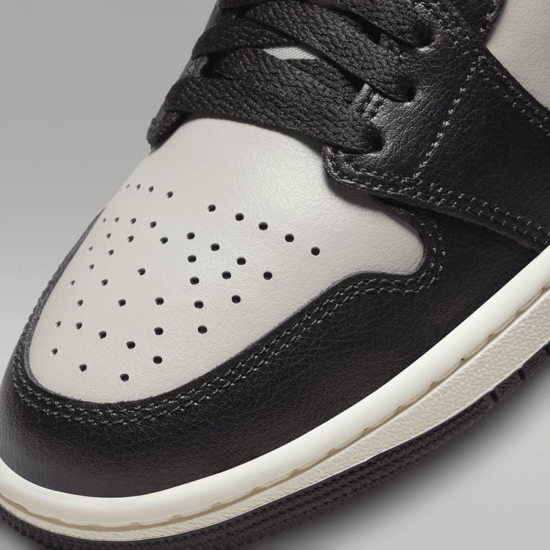Nike Air Jordan 1 Mid Naisten Kengät Mustat Punainen | 438DGVLBY